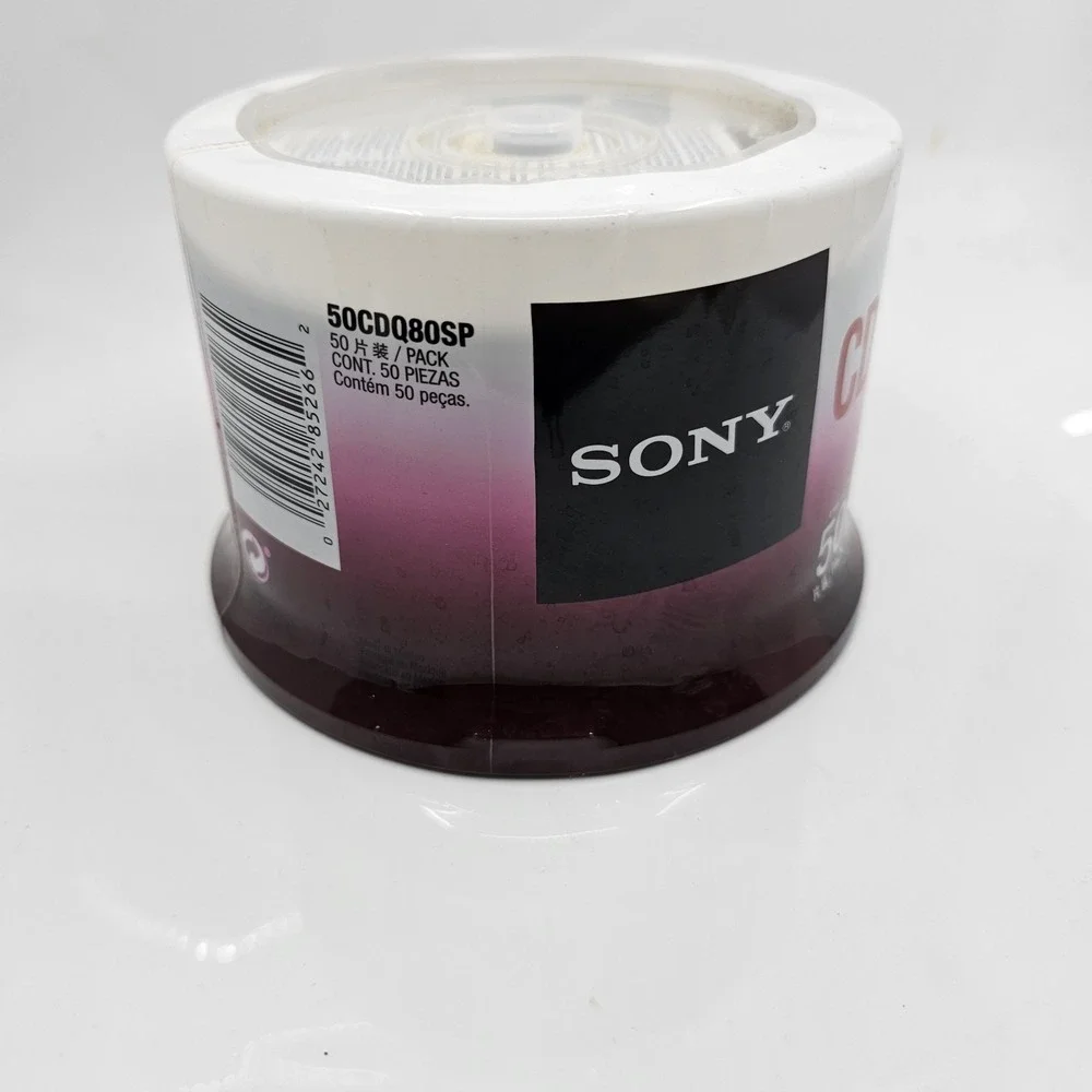 SONY 50 PACK CD-R‎ 48X 700 MB BLANK CDS ON SPINDLE UNOPENED